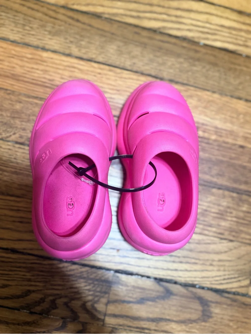 UGG Sport Yeah Clogs Kids Size 1 Taffy Pink Good EVA Platform Slip On Shoes